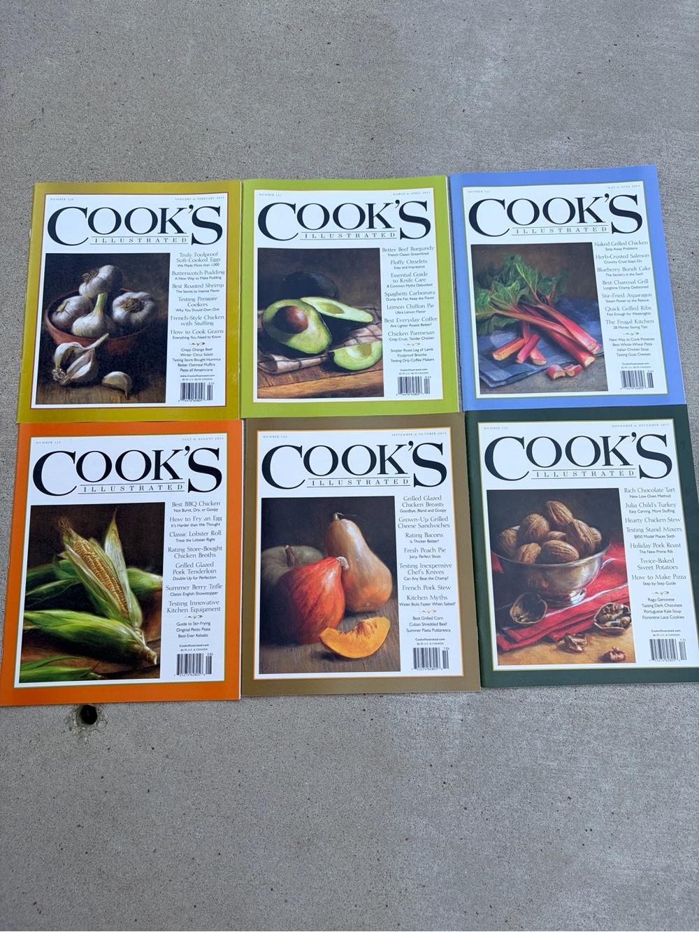 2013 Cook’s illustrated complete collection- 6 issues